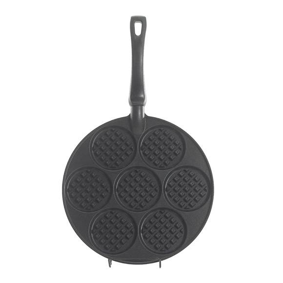Nordic Ware•Silver Dollar Waffle Griddle w/ Handle•Make 7, 3”Waffles at Once!🧇 - Picture 5 of 15